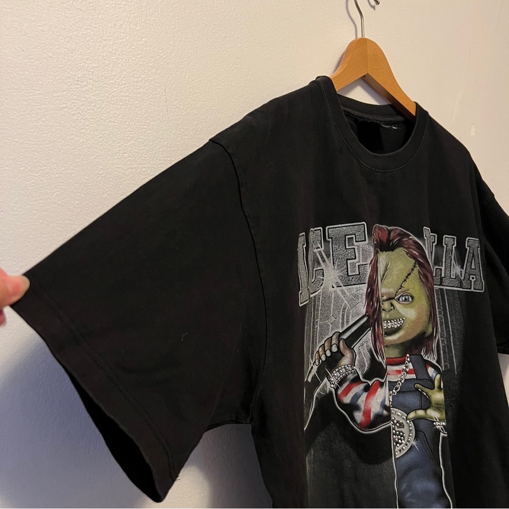 Vintage Ice Killa Southpole Hip Hop T-shirt Size XL 90s Chucky Bling - Picture 8 of 8